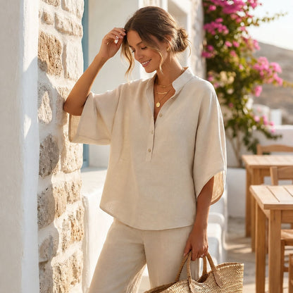 Conjunto Lino Alba | Camisa + Pantalón