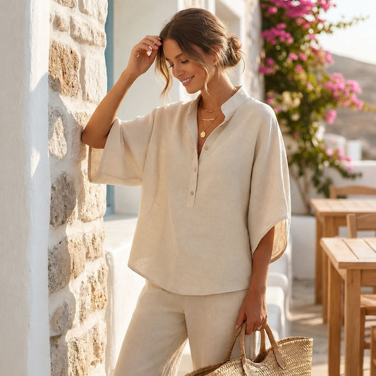 Conjunto Lino Alba | Camisa + Pantalón