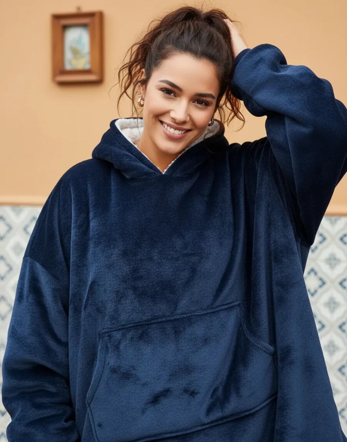 Buzo Manta Ultra Suave 2x1 | Polar Corderito Oversize – Calidez Incomparable