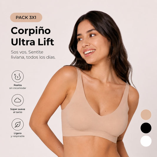 Pack 2x1 | Corpiño Ultra Lift + Bombacha Segunda Piel