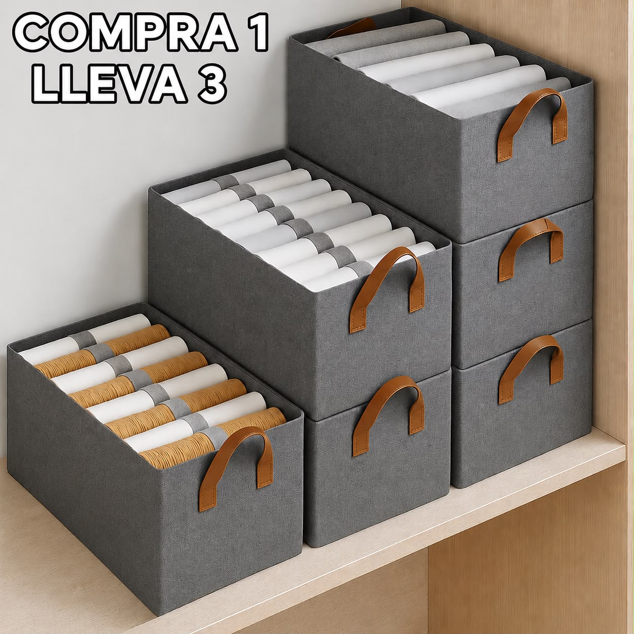 Organizadores de Ropa Plegables (Compra 1 llévate 3)